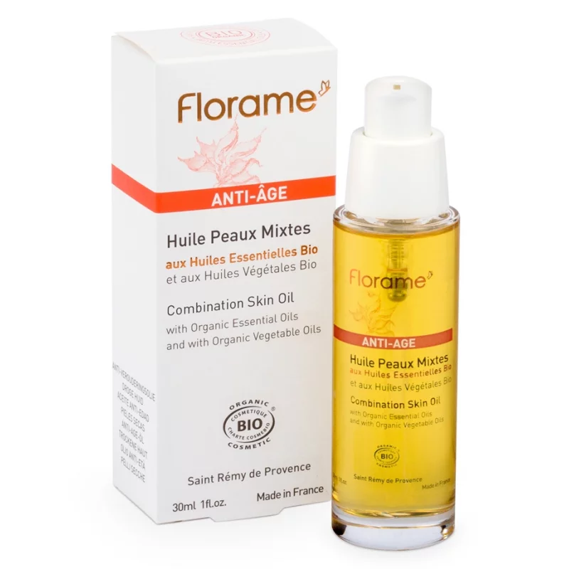 FLORAME - Organic Anti-Aging Oil for Combination Skin - Reveal Youthful Radiance! 🌿✨