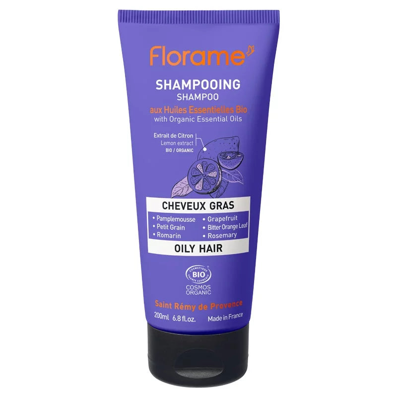 FLORAME - Shampoo for Oily Hair with Organic Essential Oils - Revitalize & Refresh Your Locks! 🌿✨