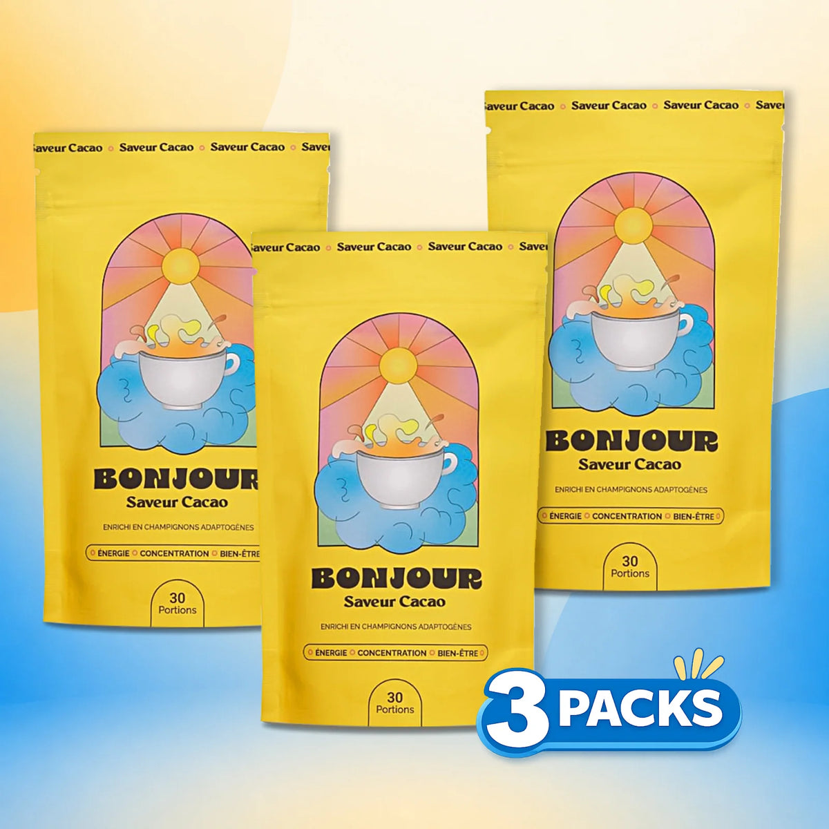 Bonjour Cacao Trio Pack (90 Servings)