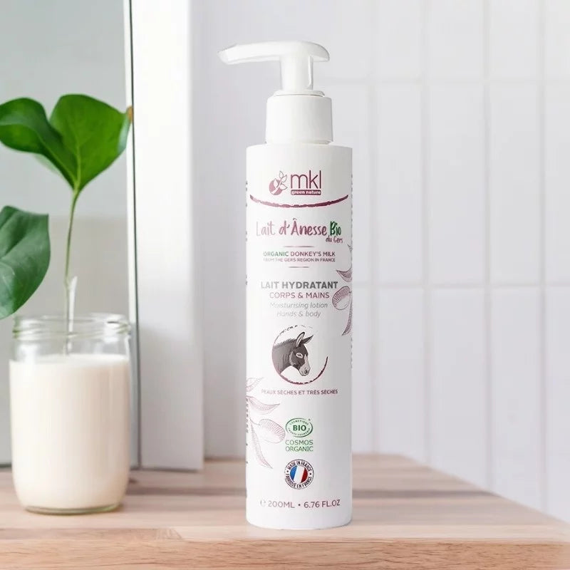 MKL GREEN NATURE - Organic Donkey Milk Hydrating Body Lotion (200ml) - Pamper Your Skin Naturally! 🌱💧