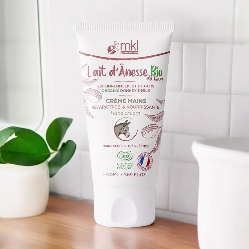 MKL GREEN NATURE - Organic Donkey Milk Hand Cream (50ml) - Revitalize Your Skin Naturally! ✋🌱