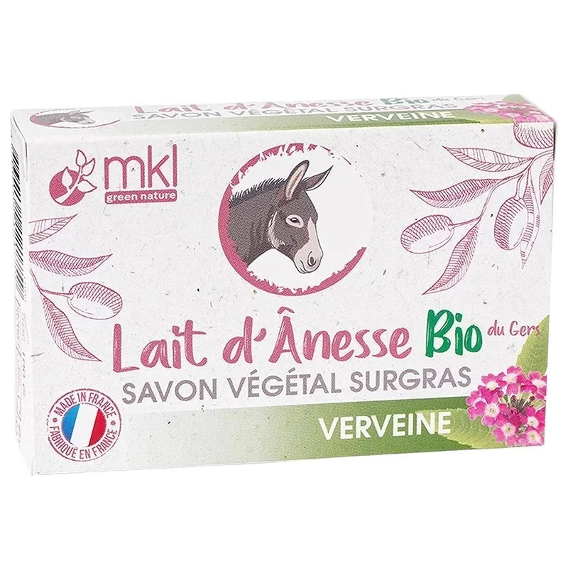 MKL GREEN NATURE - Savon Surgras au Lait d'Ânesse et Verveine Bio - Chouchoutez votre peau avec fraîcheur ! 🌼✨