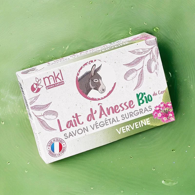 MKL GREEN NATURE - Savon Surgras au Lait d'Ânesse et Verveine Bio - Chouchoutez votre peau avec fraîcheur ! 🌼✨