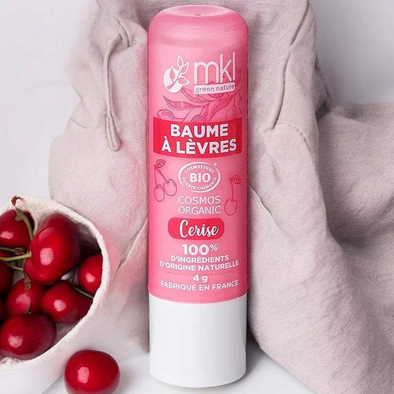 MKL GREEN NATURE - Organic Cherry Lip Balm (4g) - Hydrate & Protect Your Smile! 🍒💋