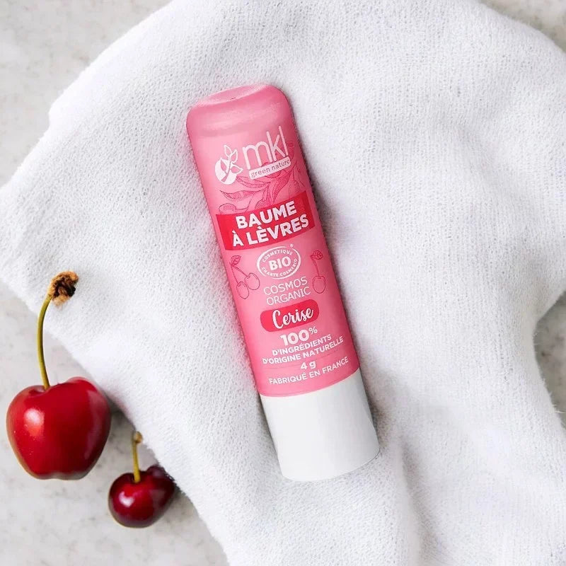 MKL GREEN NATURE - Organic Cherry Lip Balm (4g) - Hydrate & Protect Your Smile! 🍒💋