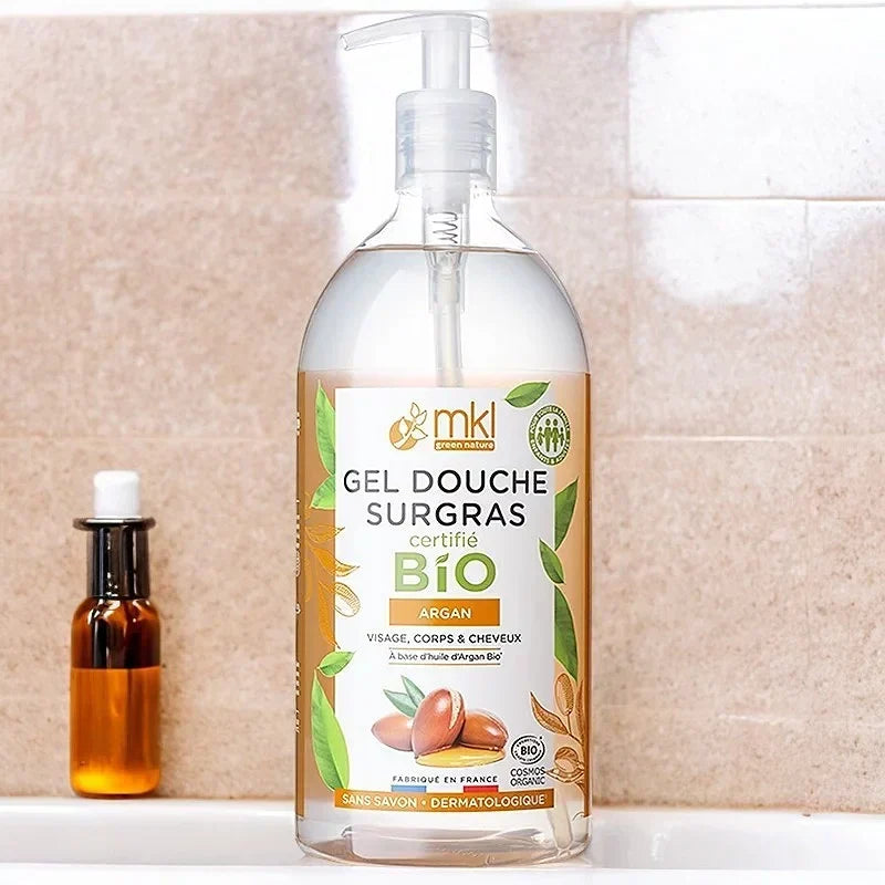 MKL GREEN NATURE - Gel Douche Green Nature à l'Huile d'Argan - Rajeunissez et vivifiez votre peau ! 💧🌱