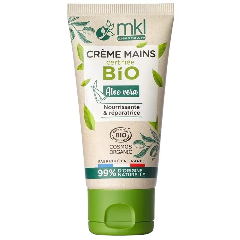 MKL GREEN NATURE - Nourishing & Repairing Hand Cream with Organic Aloe Vera (50ml) - Rejuvenate Your Skin Today! 🌱💧