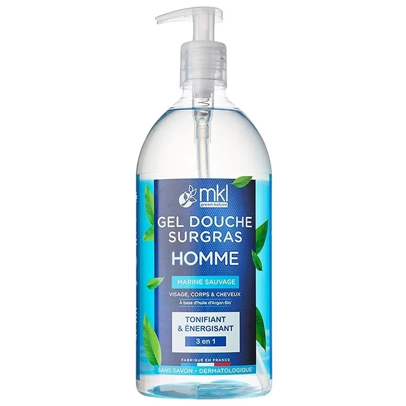 MKL GREEN NATURE - Wild Marine Men's Energizing Shower Gel (1L) - Invigorate Your Senses! 🌊💪