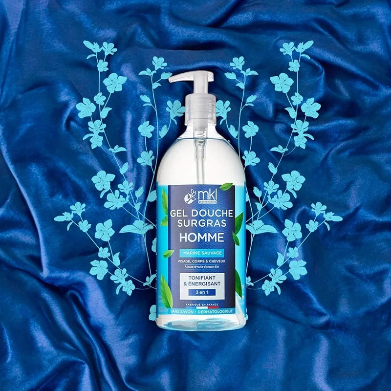 MKL GREEN NATURE - Wild Marine Men's Energizing Shower Gel (1L) - Invigorate Your Senses! 🌊💪