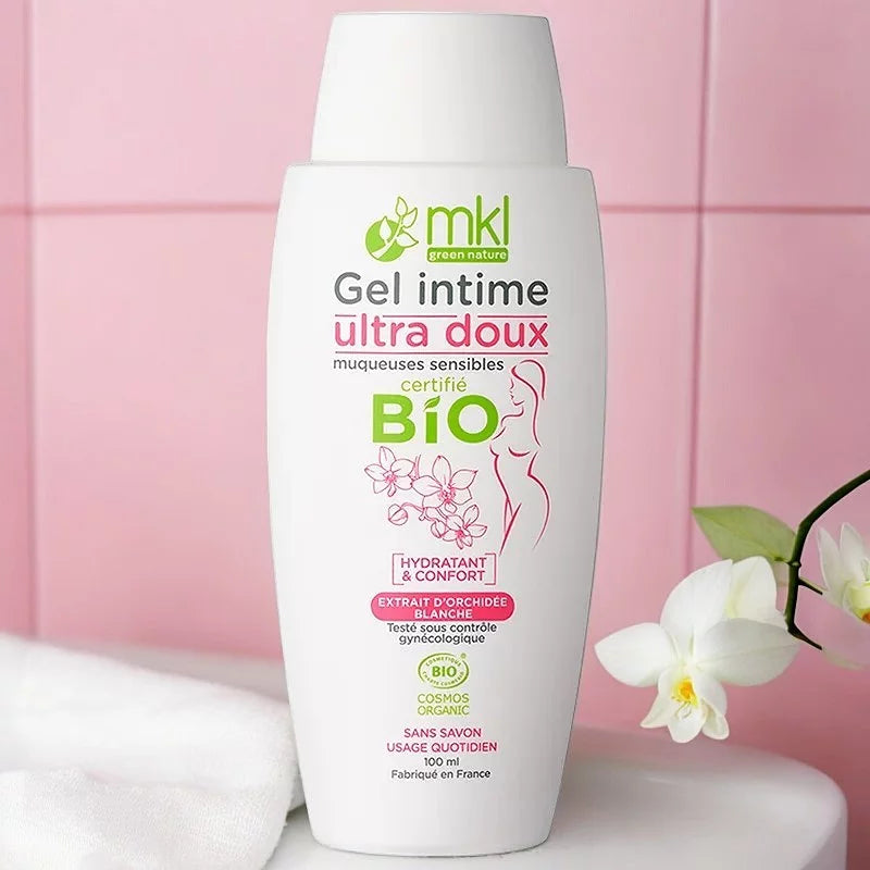 MKL GREEN NATURE - Ultra Gentle Intimate Gel with Organic White Orchid (200ml) - Nourish Your Skin Naturally! 🌺✨