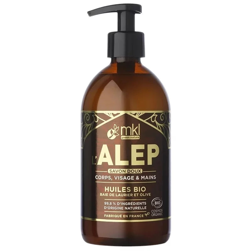 MKL GREEN NATURE - Organic Aleppo Liquid Soap - Pure Clean & Radiant Glow Awaits! 🌿💖