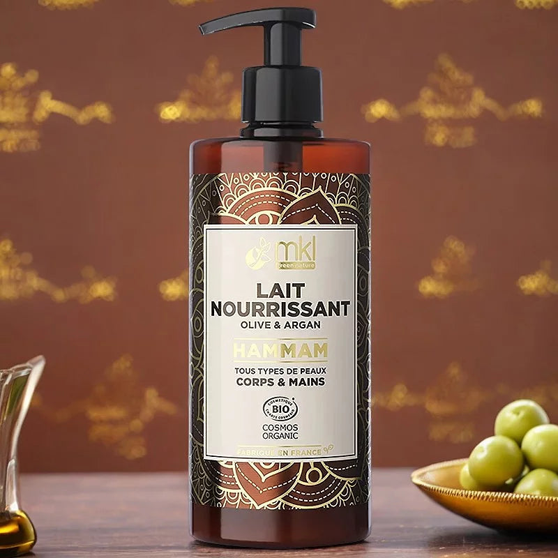 MKL GREEN NATURE - Lait Corps Bio Olive & Argan (400ml) - Hydratation et Éclat Naturels ! ✨🌱