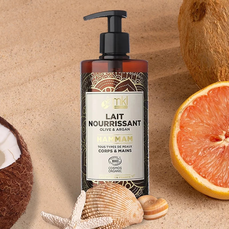 MKL GREEN NATURE - Lait Corps Bio Olive & Argan (400ml) - Hydratation et Éclat Naturels ! ✨🌱