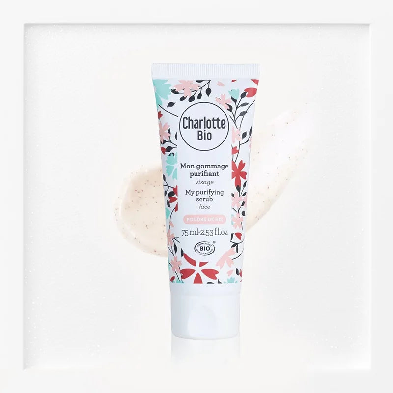 CHARLOTTE BIO - Purifying Face Scrub - Refresh Your Skin Naturally! 🌿✨