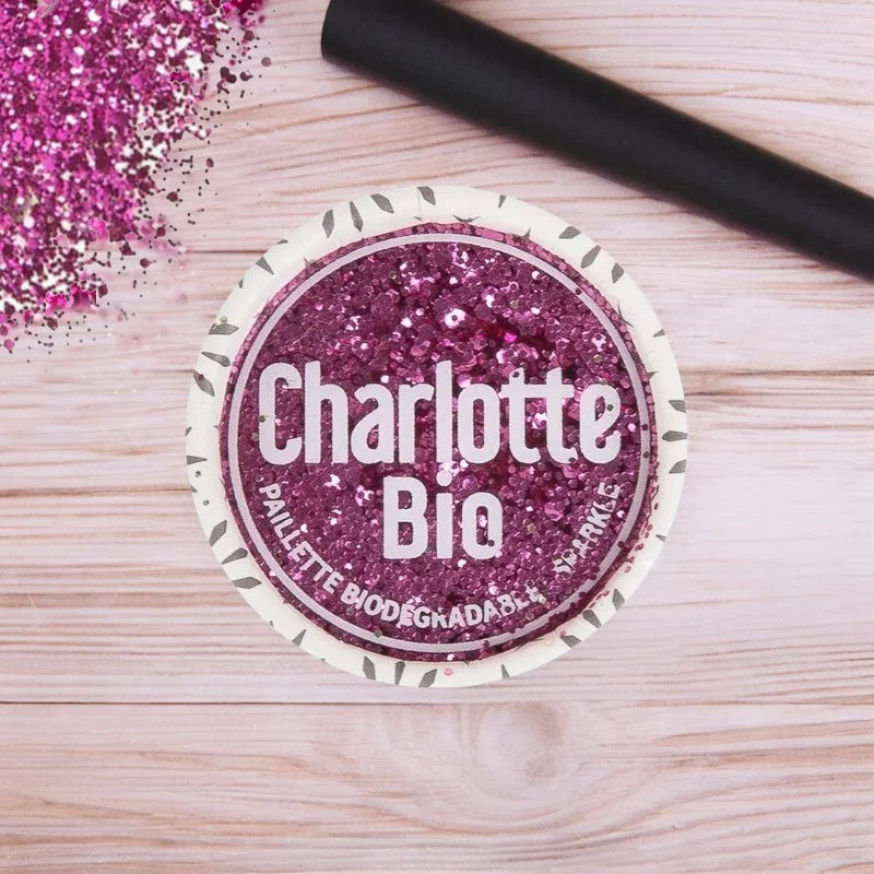 CHARLOTTE BIO - Fuchsia Glitter Sparkling - Shine Bright with Eco-Friendly Glam! ✨🌟