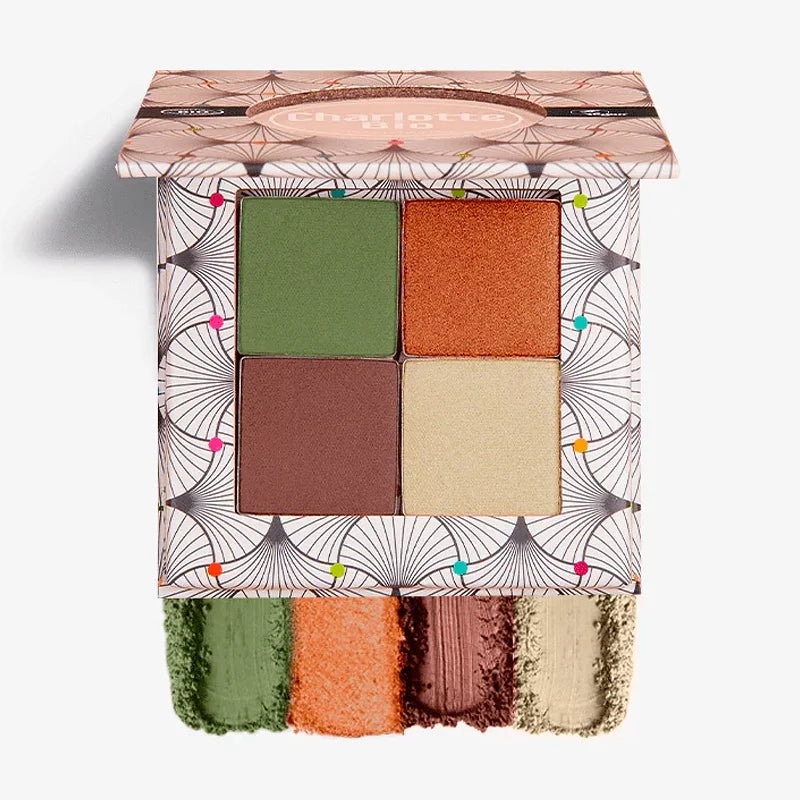 CHARLOTTE BIO - Palette Fards à Paupières Bio Végétal - Couleurs Sublimes pour une Beauté Naturelle 🌿💄