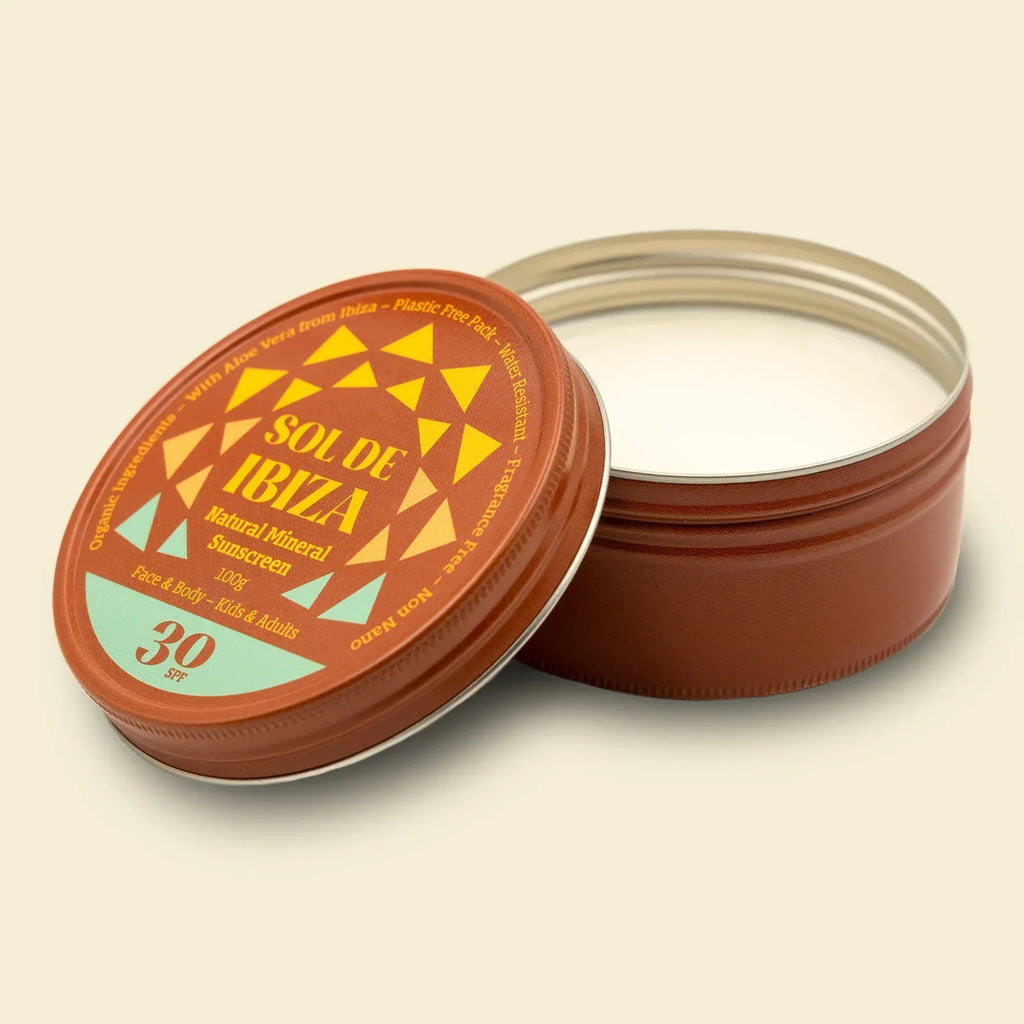 SOL DE IBIZA - Crème Solaire Minérale Quotidienne SPF 30 - Protégez Votre Peau Naturellement ! ☀️🌊