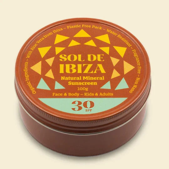 SOL DE IBIZA - Crème Solaire Minérale Quotidienne SPF 30 - Protégez Votre Peau Naturellement ! ☀️🌊