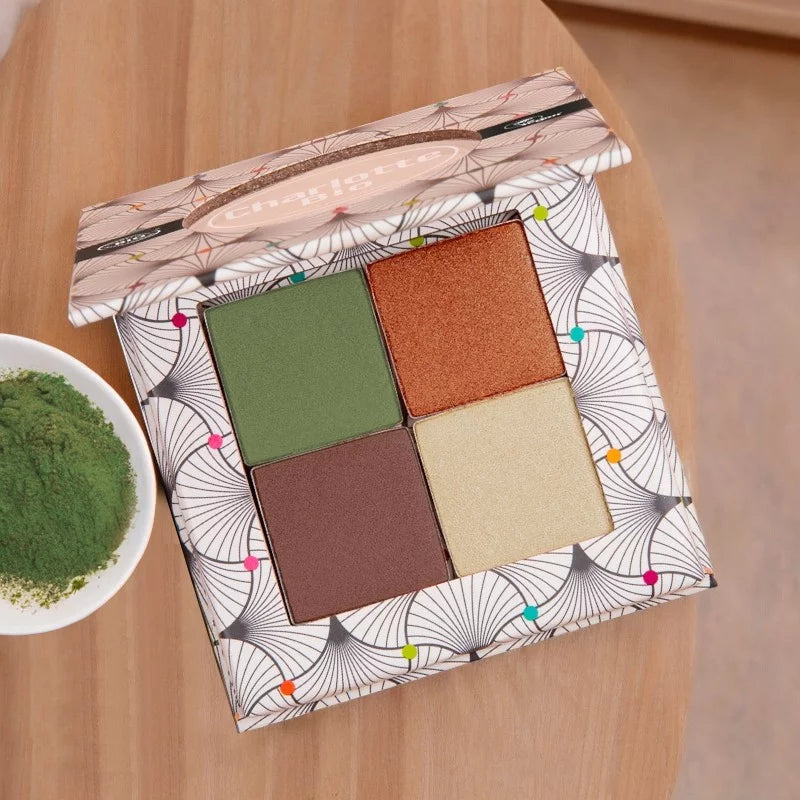 CHARLOTTE BIO - Palette Fards à Paupières Bio Végétal - Couleurs Sublimes pour une Beauté Naturelle 🌿💄