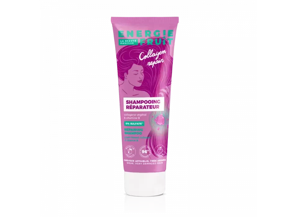 ENERGIE FRUIT - Shampooing sans sulfate Réparation Collagène - Redonnez vie à vos cheveux ! 🌟🧴💖