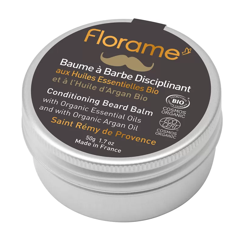 FLORAME - Baume Disciplinant Bio Barbe pour Homme - Nourrissez Votre Barbe Naturellement ! 🌿✨