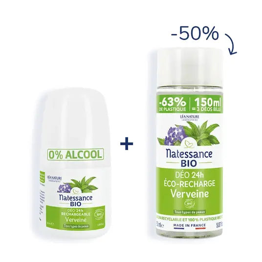 NATESSANCE - Verbena Rechargeable Deodorant Duo - Freshness on the Go! 🌿✨