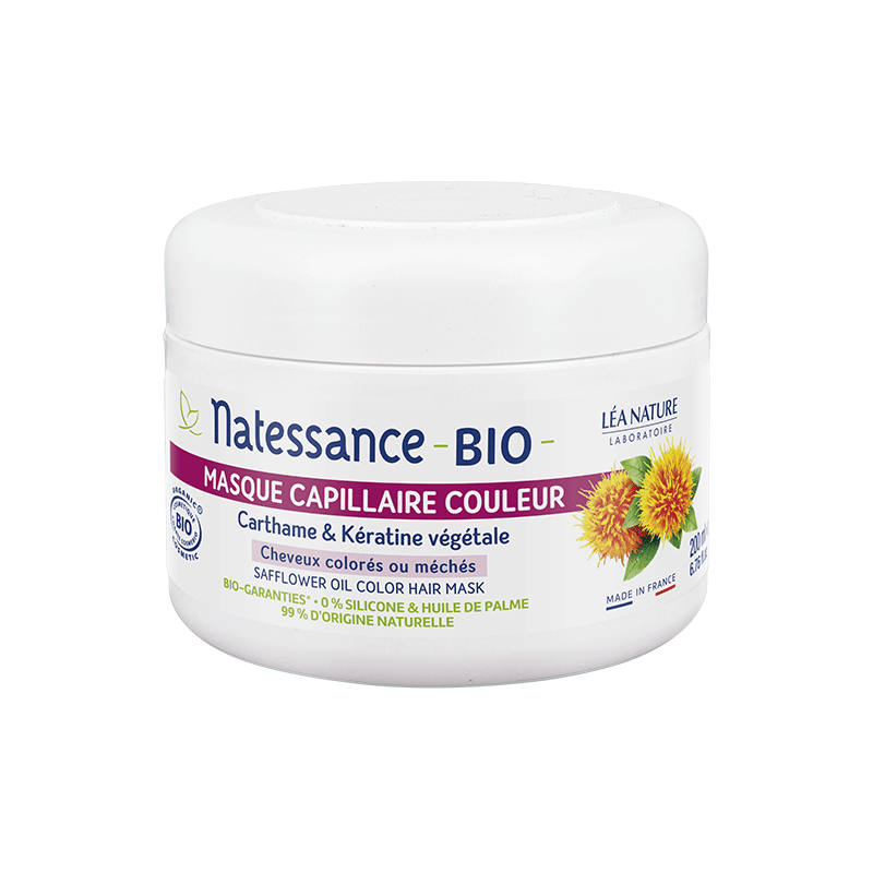 NATESSANCE - Organic Safflower Color Protection Hair Mask - Revitalize Your Hair with Nature's Best! 🌿✨