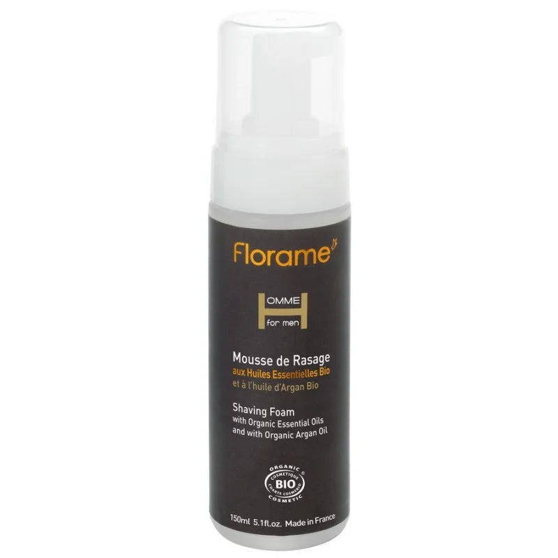 FLORAME - Organic Shaving Mousse for Men - Luxurious comfort for a smooth shave! 🧔✨