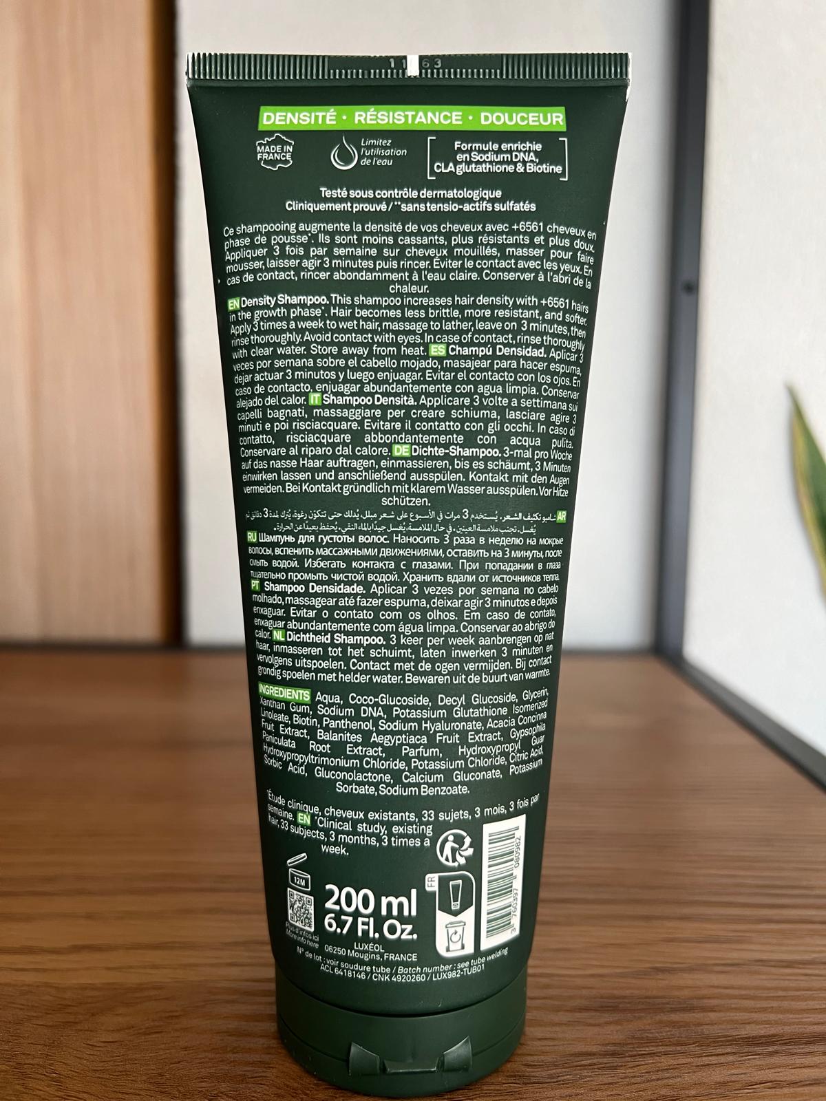 Luxéol Density Shampoo – Hair Densifying Care with Biotin – 200 ml