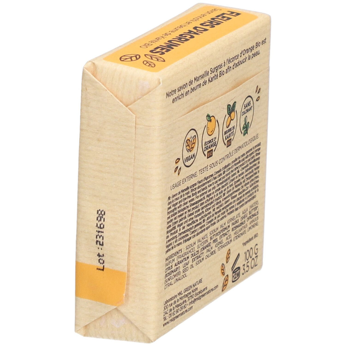Savon Marseille Surgras Fleurs d'Agrumes