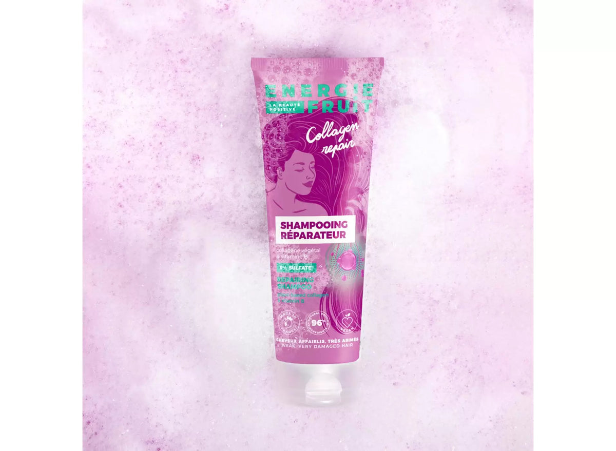 ENERGIE FRUIT - Shampooing sans sulfate Réparation Collagène - Redonnez vie à vos cheveux ! 🌟🧴💖