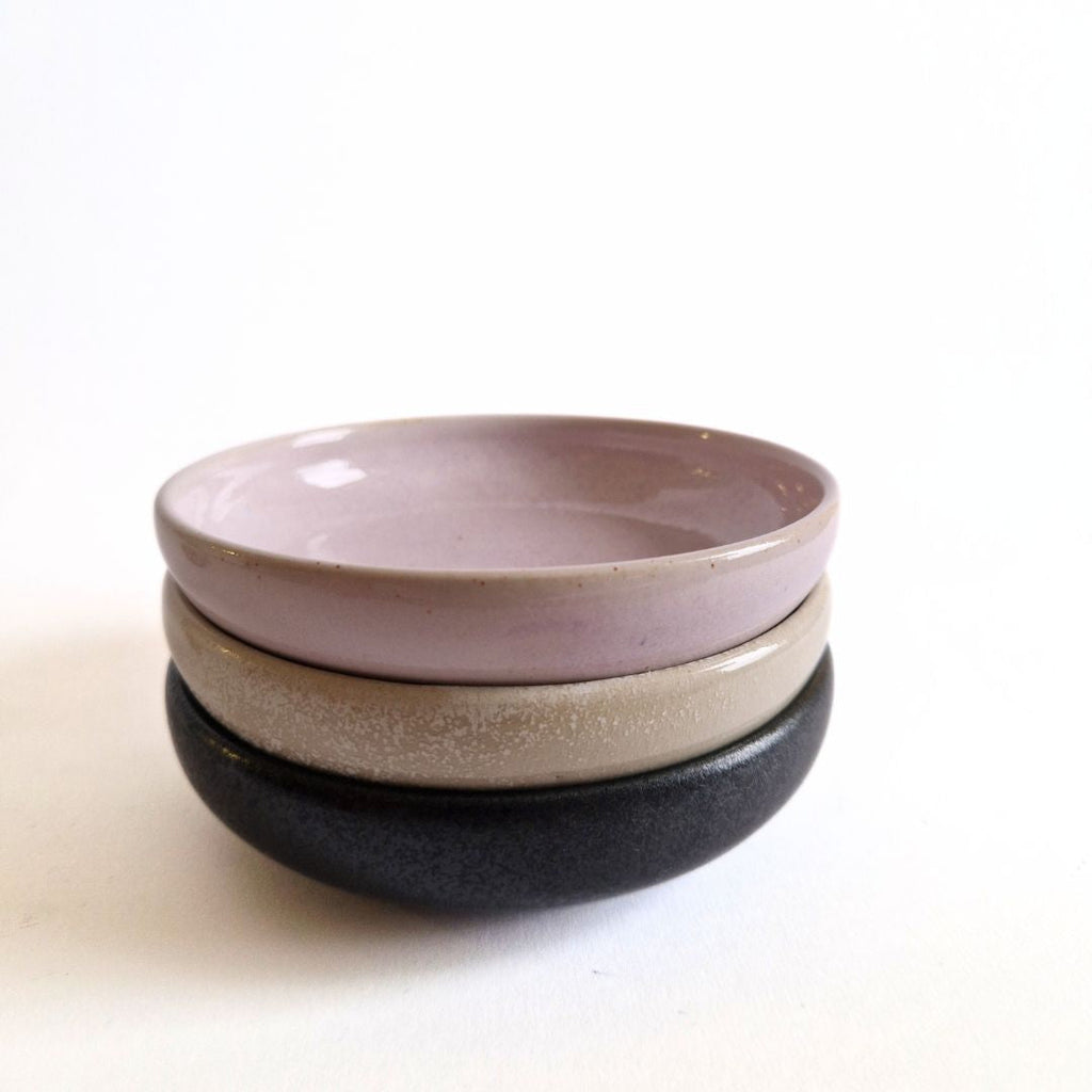 Coupe d'encens en céramique violette