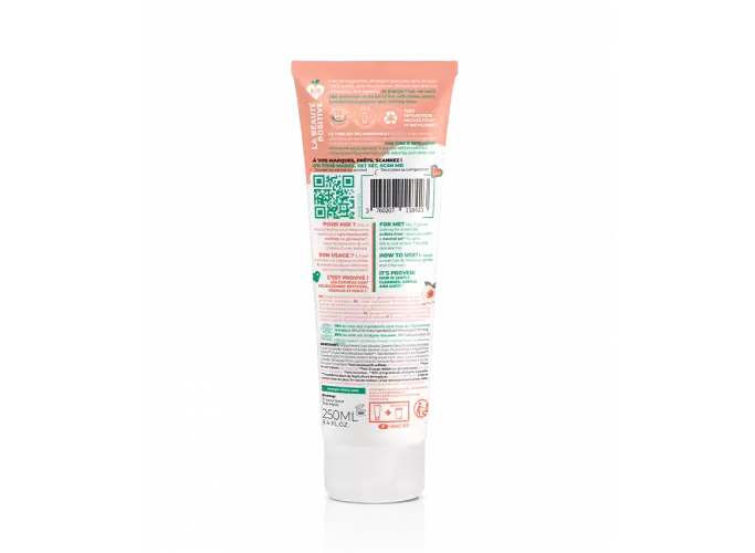 ENERGIE FRUIT - Shampoing Sans Sulfates Pêche Blanche - Lavage Doux & Arôme Rafraîchissant 🍑✨