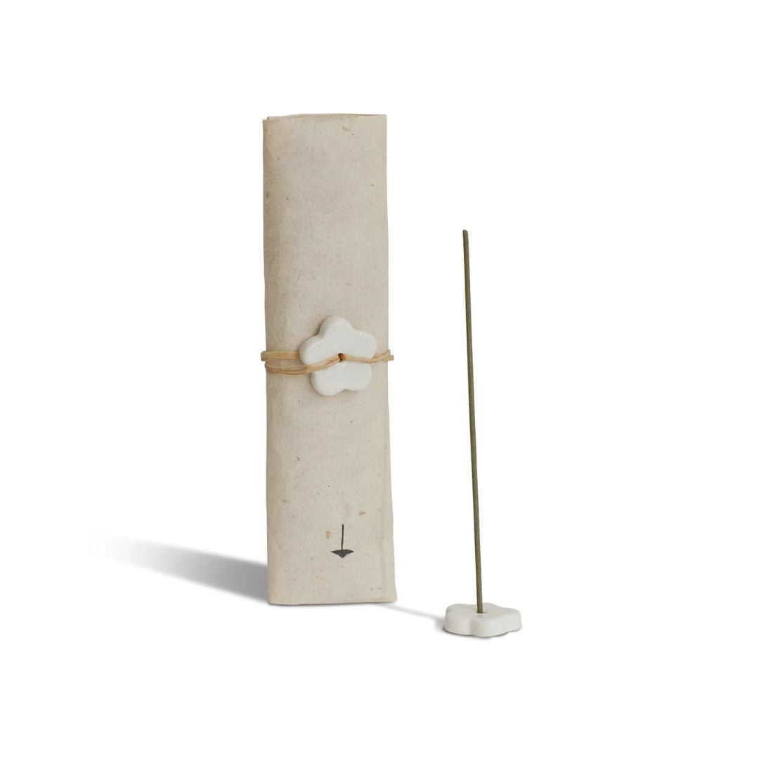 Encens japonais Hinoki et porte-encens