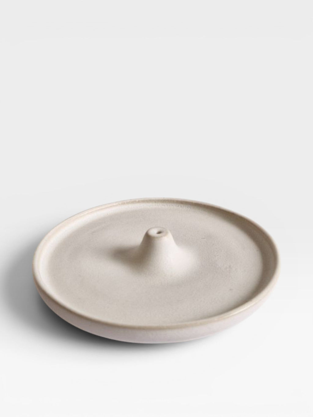 Porte-encens en céramique blanche