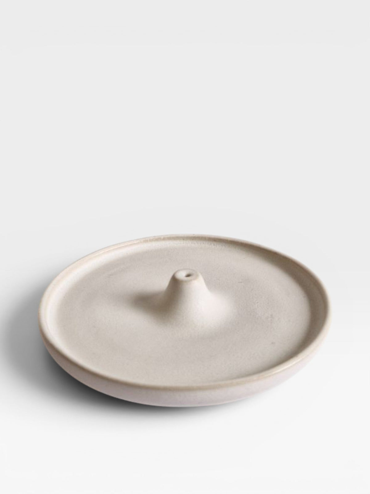 Porte-encens en céramique blanche