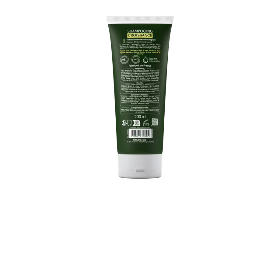 Luxéol Hair Growth Shampoo Croissance – Faster-Looking Hair Growth – 200 ml