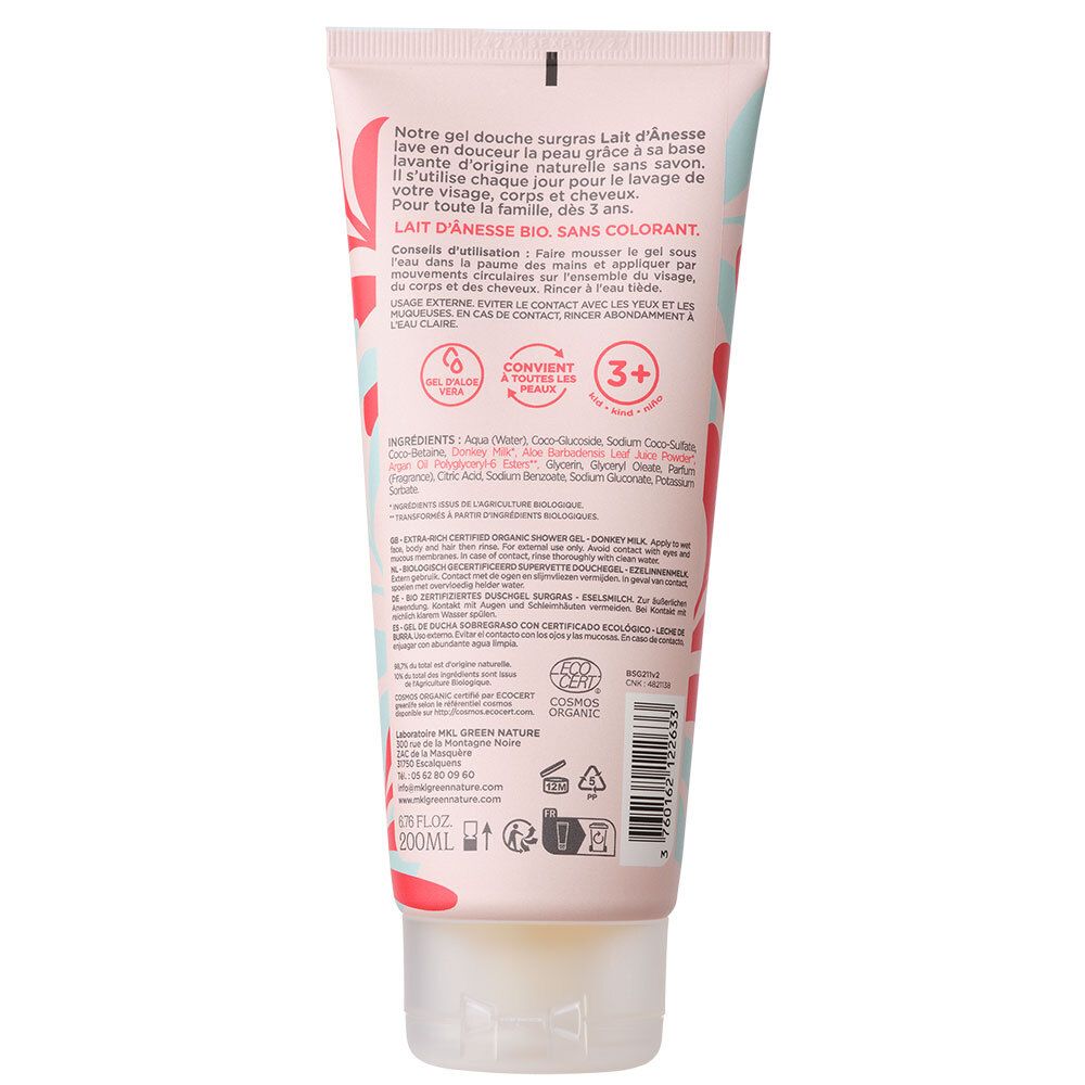 Gel douche BIO** Lait Anesse