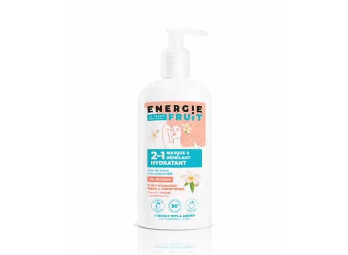 ENERGIE FRUIT - Soin Cheveux 2-en-1 au Monoï - Révélez des Cheveux Brillants et Magnifiques ! 🌟🍃