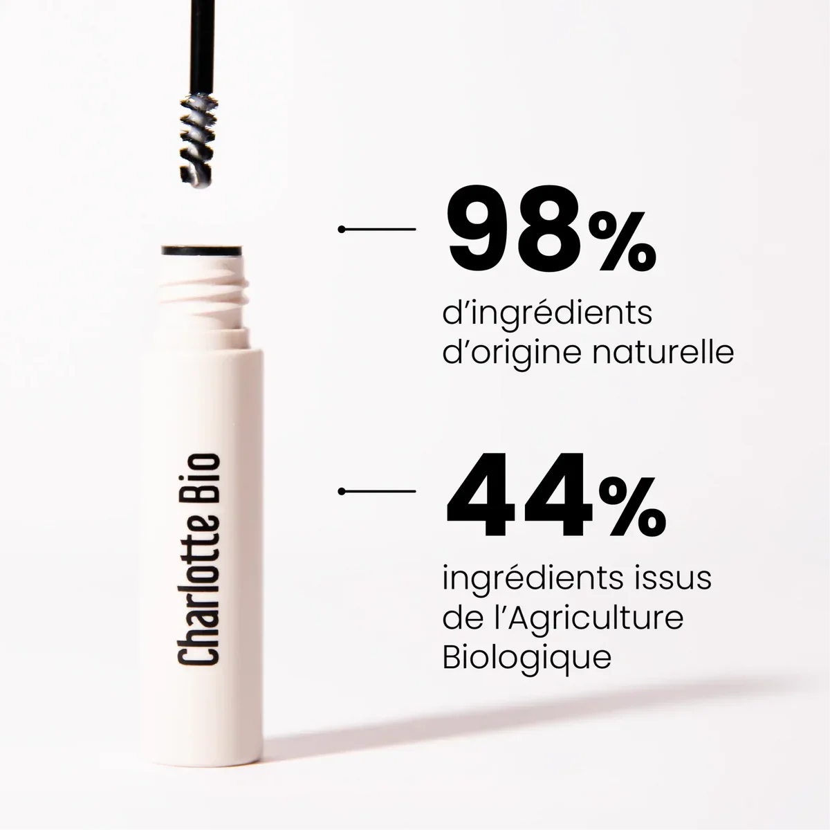 Gel transparent à sourcils Charlotte Bio