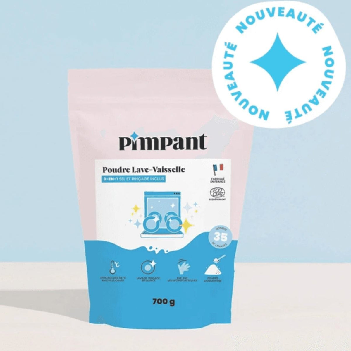 Recharge de poudre lave-vaisselle – 35 lavages (doypack 750g)