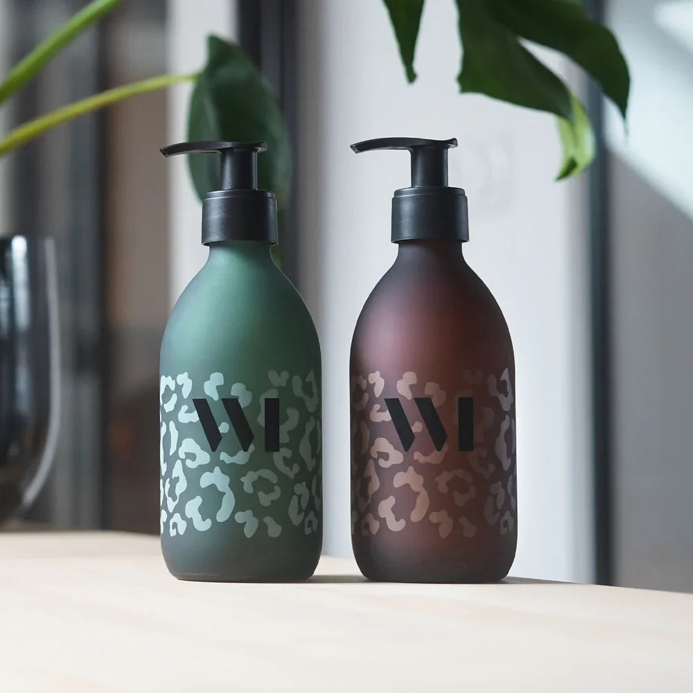 Flacon vide vert Léopard logo noir 290 ml