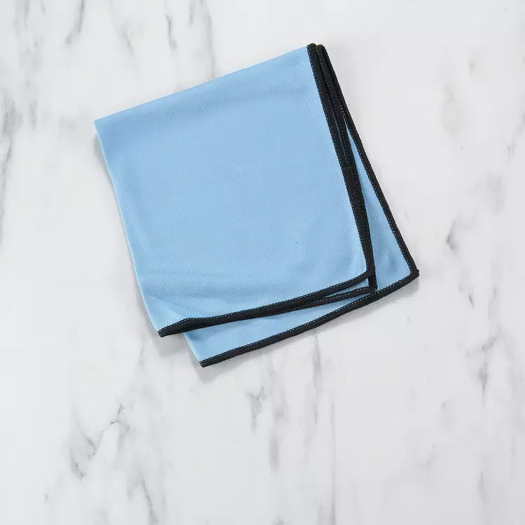 Chiffon de nettoyage en microfibre extra-fine PIMPANT – Chiffon réutilisable sans traces pour vitres et miroirs, 40 × 40 cm