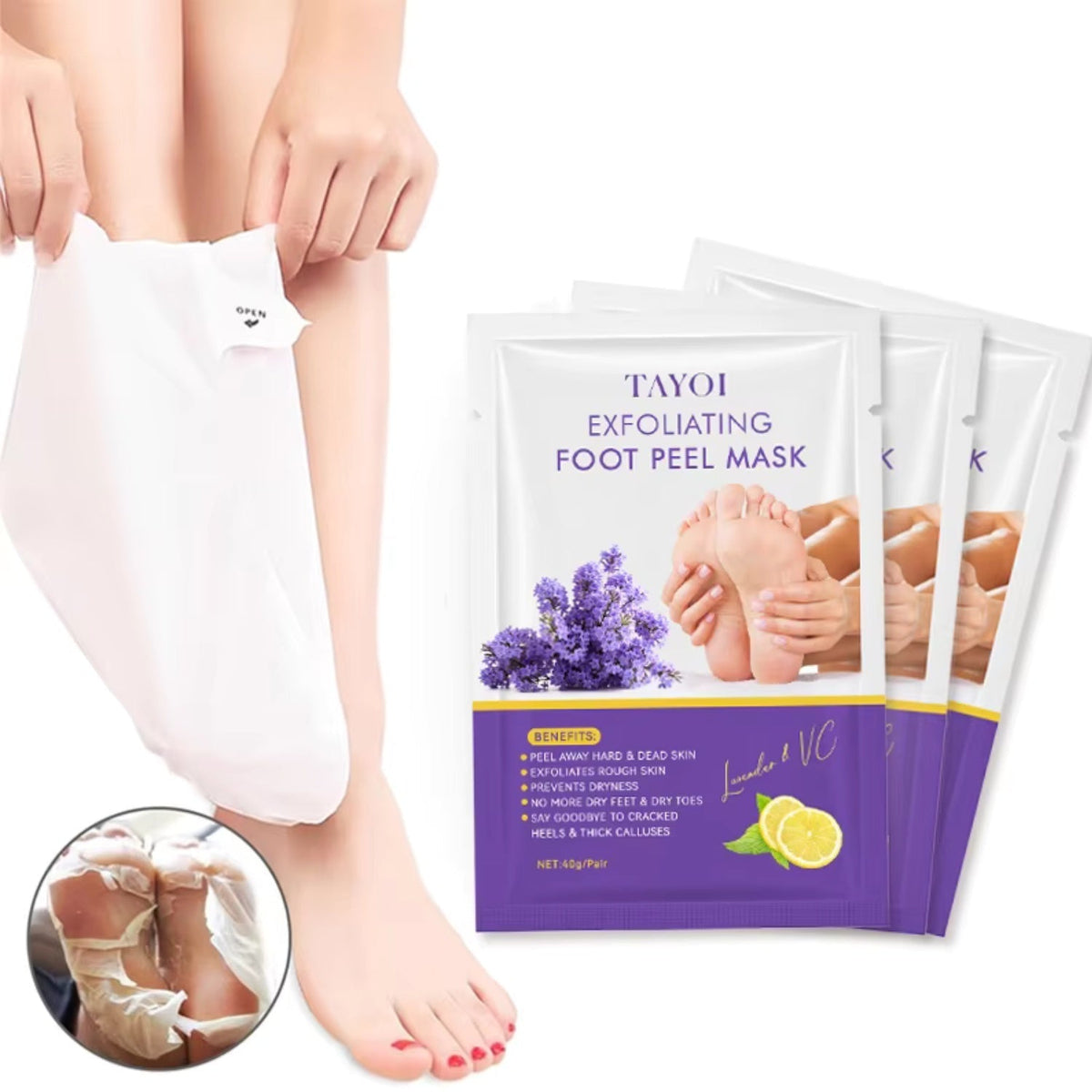 Fuss Peeling Maske - Hornhaut entfernen