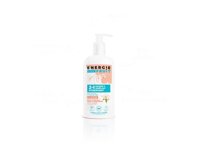 ENERGIE FRUIT - Soin Cheveux 2-en-1 au Monoï - Révélez des Cheveux Brillants et Magnifiques ! 🌟🍃