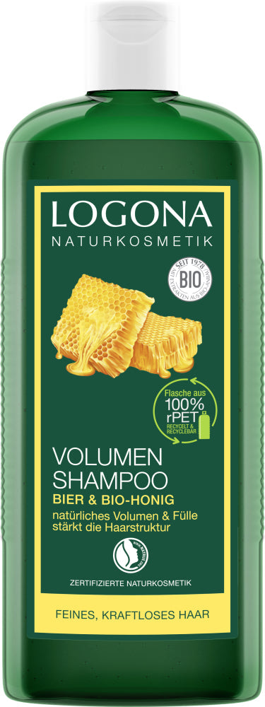 LOGONA Volumising Shampoo Beer & Organic Honey 500 ml