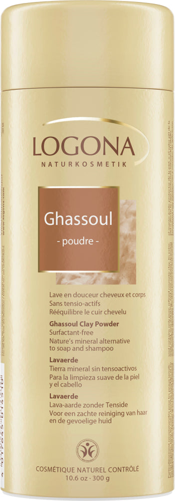 LOGONA Rhassoul Clay Powder 300 g Gentle cleansing for skin and hair