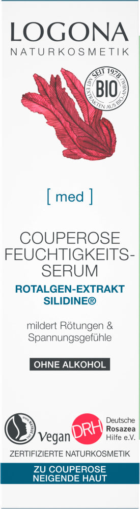 LOGONA MED Couperose Moisturizing Serum red algae extract SILIDINE®