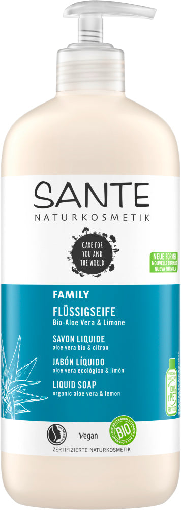 SANTE FAMILY Liquid Soap Organic Aloe Vera & Lime 500 ml
