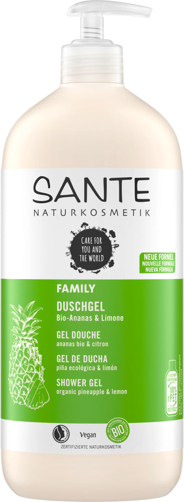 SANTE FAMILY Shower Gel Organic Pineapple & Lime 950 ml